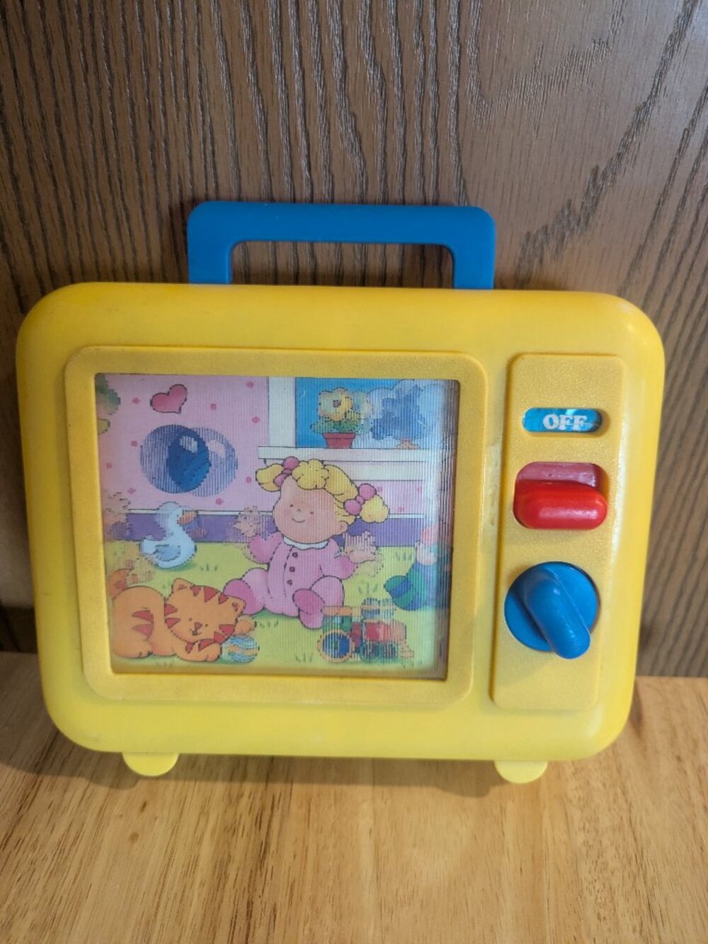 VTG WIndup Toy TV Radio Musical Moving 1990 Shelcore Nostalgia Sleep -Working